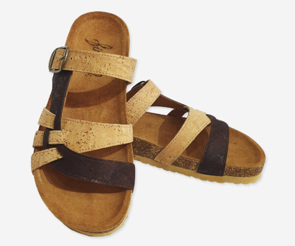 Cork Slippers With Brown Adjustable Strap 31