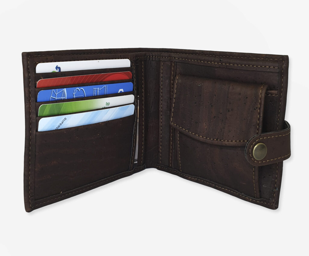 Original cork wallet inside