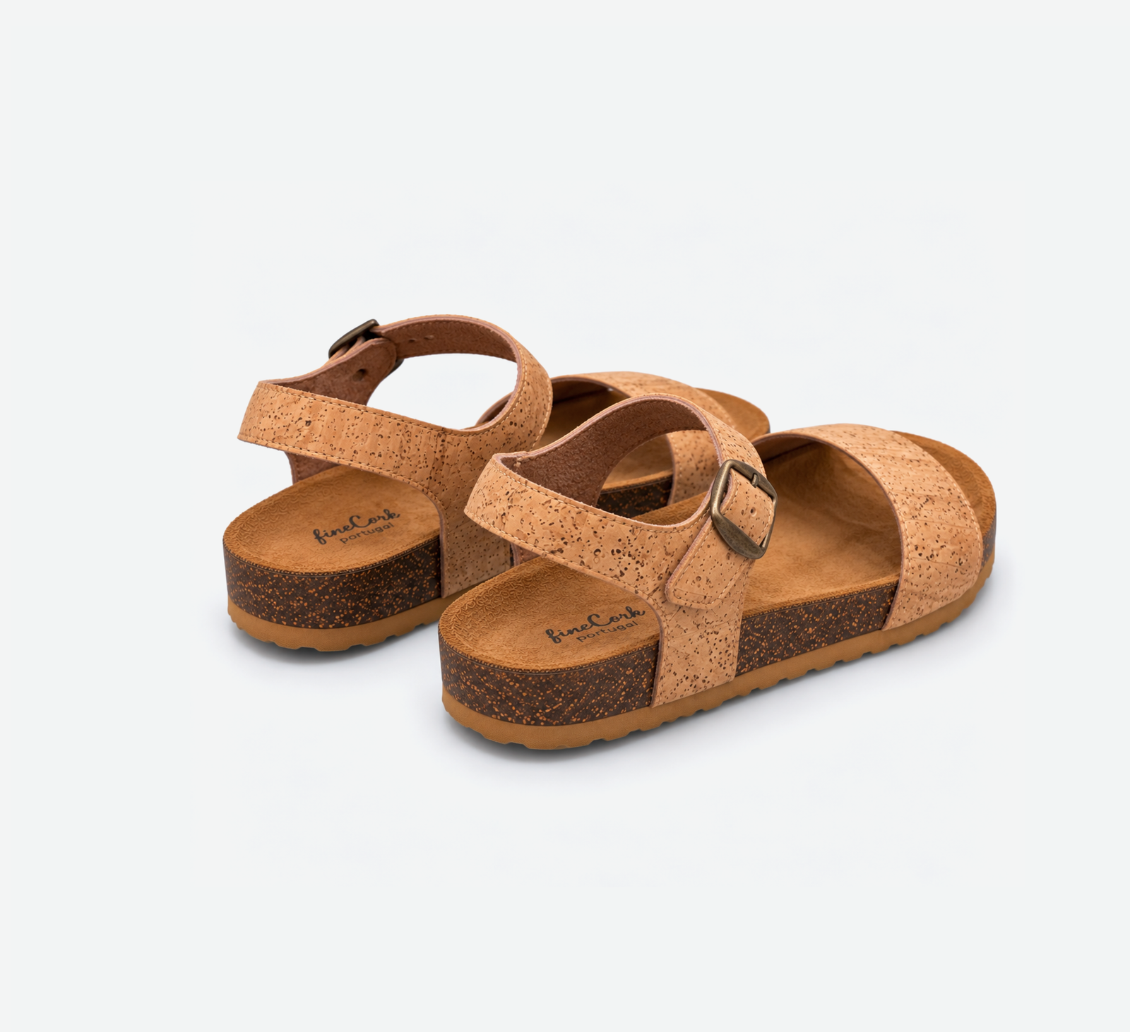 Flat Cork Sandals With Strap C1523 - Image 5