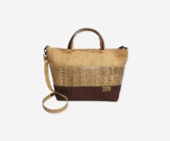 Long Cork Handbag with Detachable Shoulder Strap A335