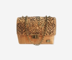Elegant Perforated Cork Shoulder Bag 1857L