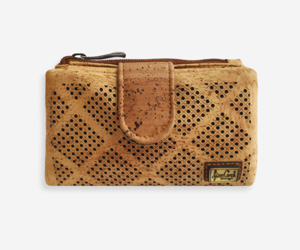 Perforated Cork Wallet For Women 6 L1