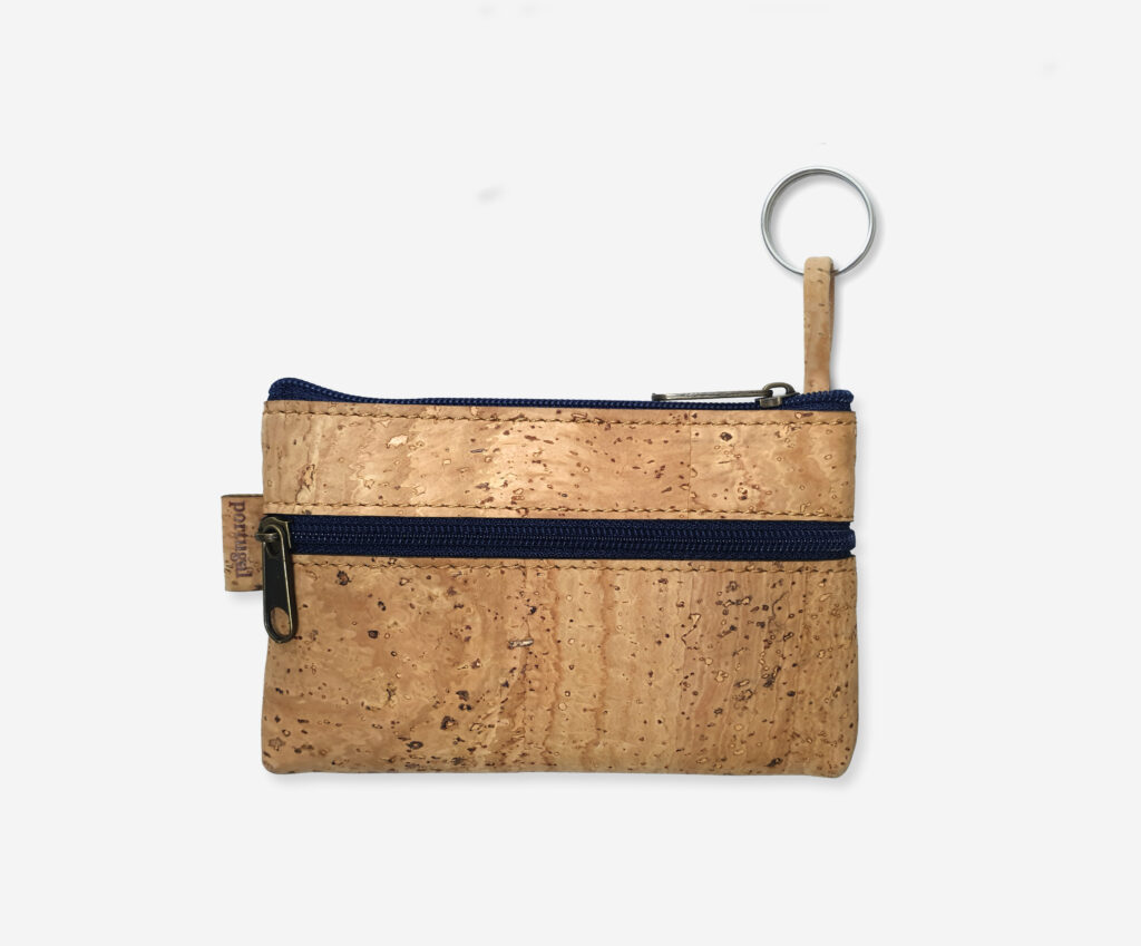 blue key holder outside
