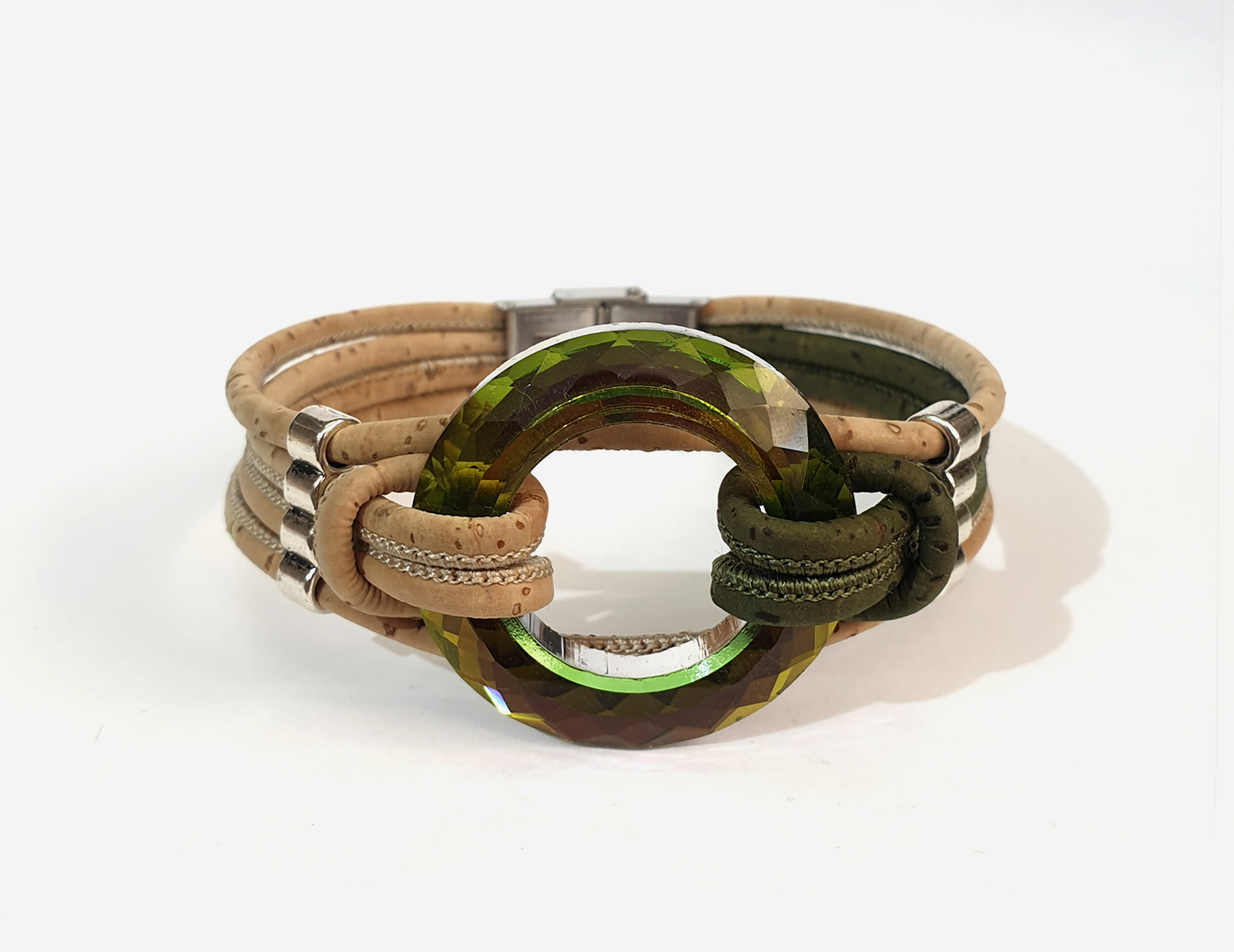 Cork bracelet, bracelets, vegan ideas, sustainable fashion, Made in Portugal Grean