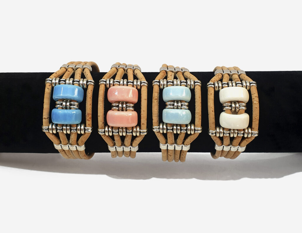 Cork bracelet, bracelets, vegan ideas, sustainable fashion, Made in Portugal
