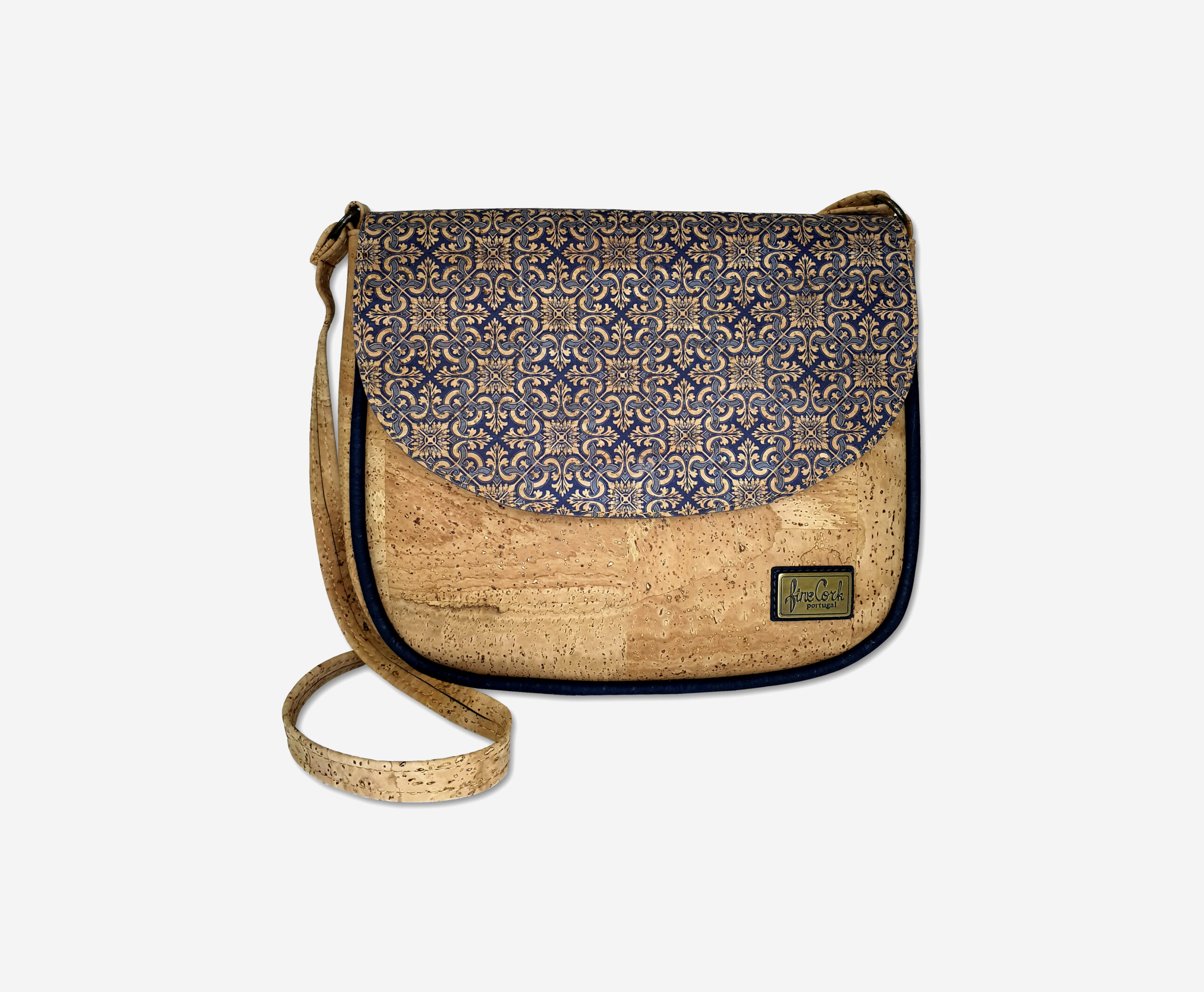 Vegan Crossbody Bag With Decorative Print 141