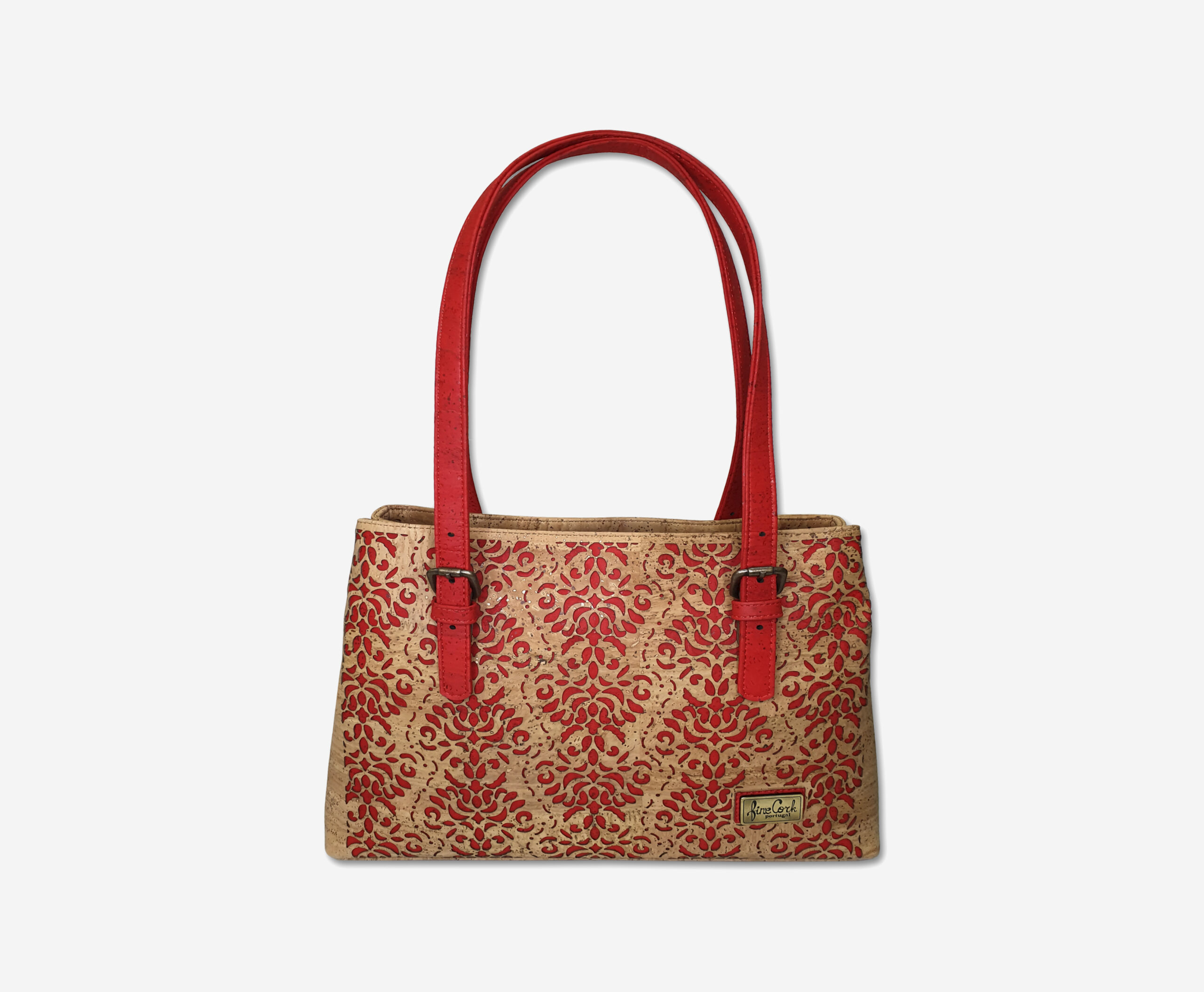 Small red HandBag with 2 compartments