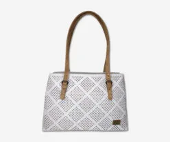 White Cork Bag With Two Compartments 1762