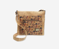 Cork Shoulder Bag With Front Zip Pocket FC 84