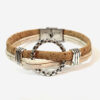 white Cork bracelet, bracelets, vegan ideas, sustainable fashion, Made in Portugal