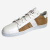 Men's Leather and Cork White Sneakers 2
