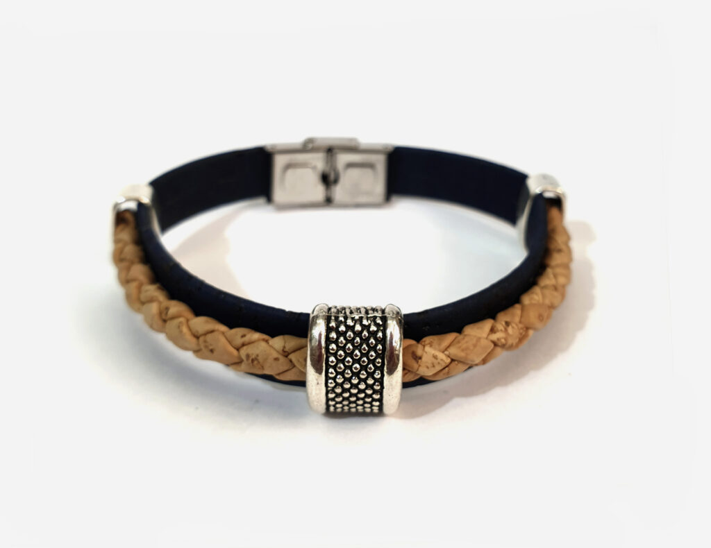Cork bracelet, bracelets, vegan ideas, sustainable fashion, Made in Portugal For Men