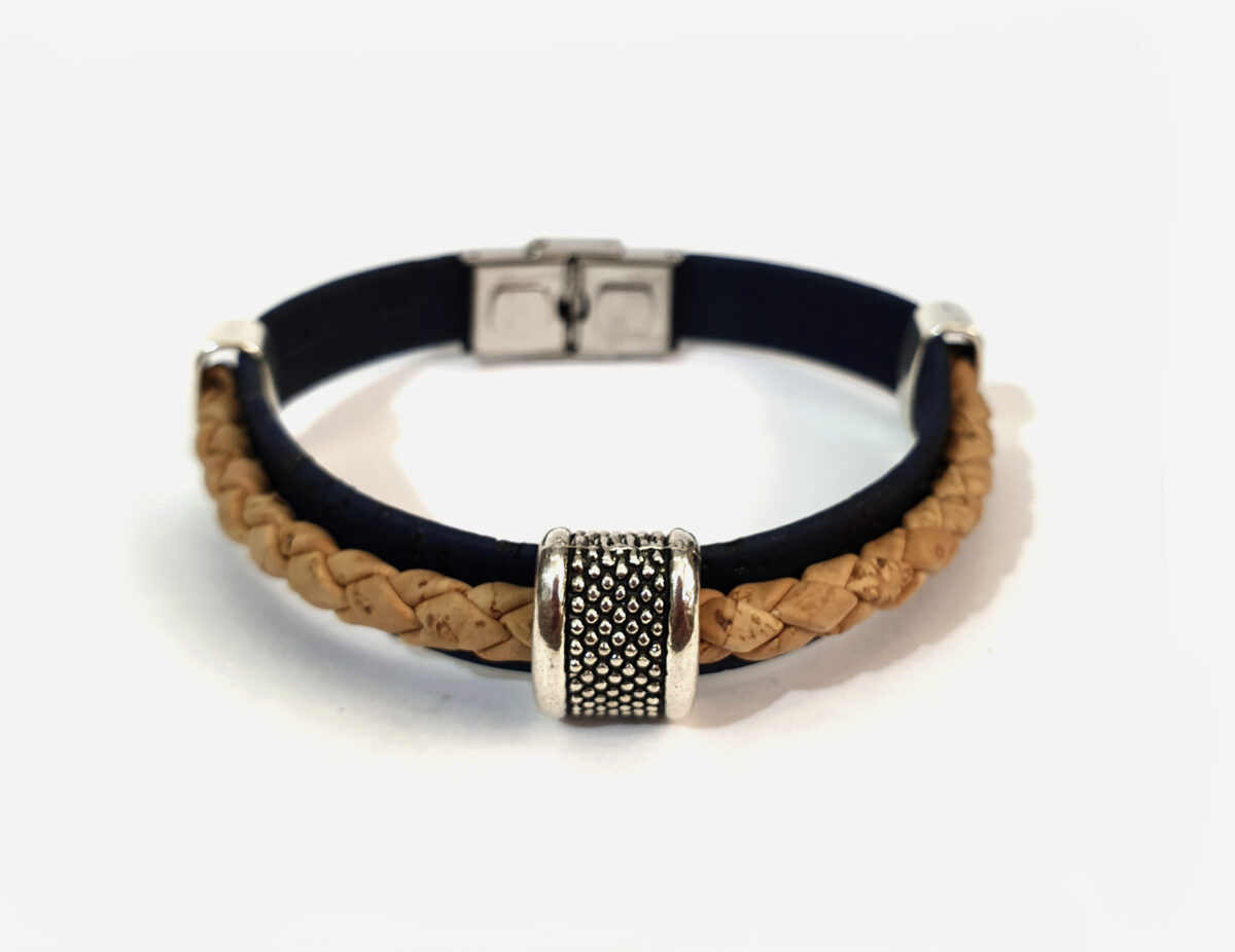 Cork bracelet, bracelets, vegan ideas, sustainable fashion, Made in Portugal For Men