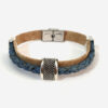 Cork bracelet, bracelets, vegan ideas, sustainable fashion, Made in Portugal L Blue