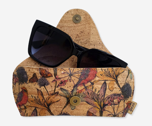 Multifunctional Cork Glasses Case With Print 0030C