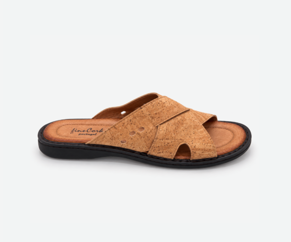 Men Cork Slippers With Open Toe 1032