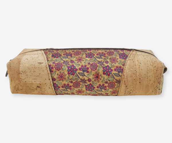 Cork Pensil Cace 1665 With Print Flower