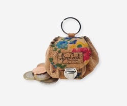Mini Backpack Keychain Cork Coin Purse 1547