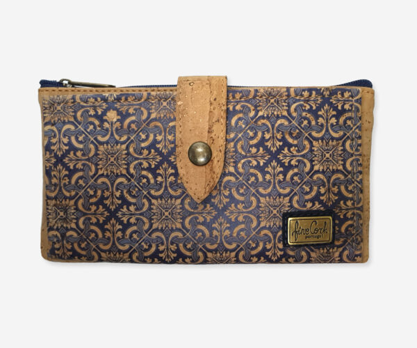 Women Large Cork Clip Purse With Card Slots 58713