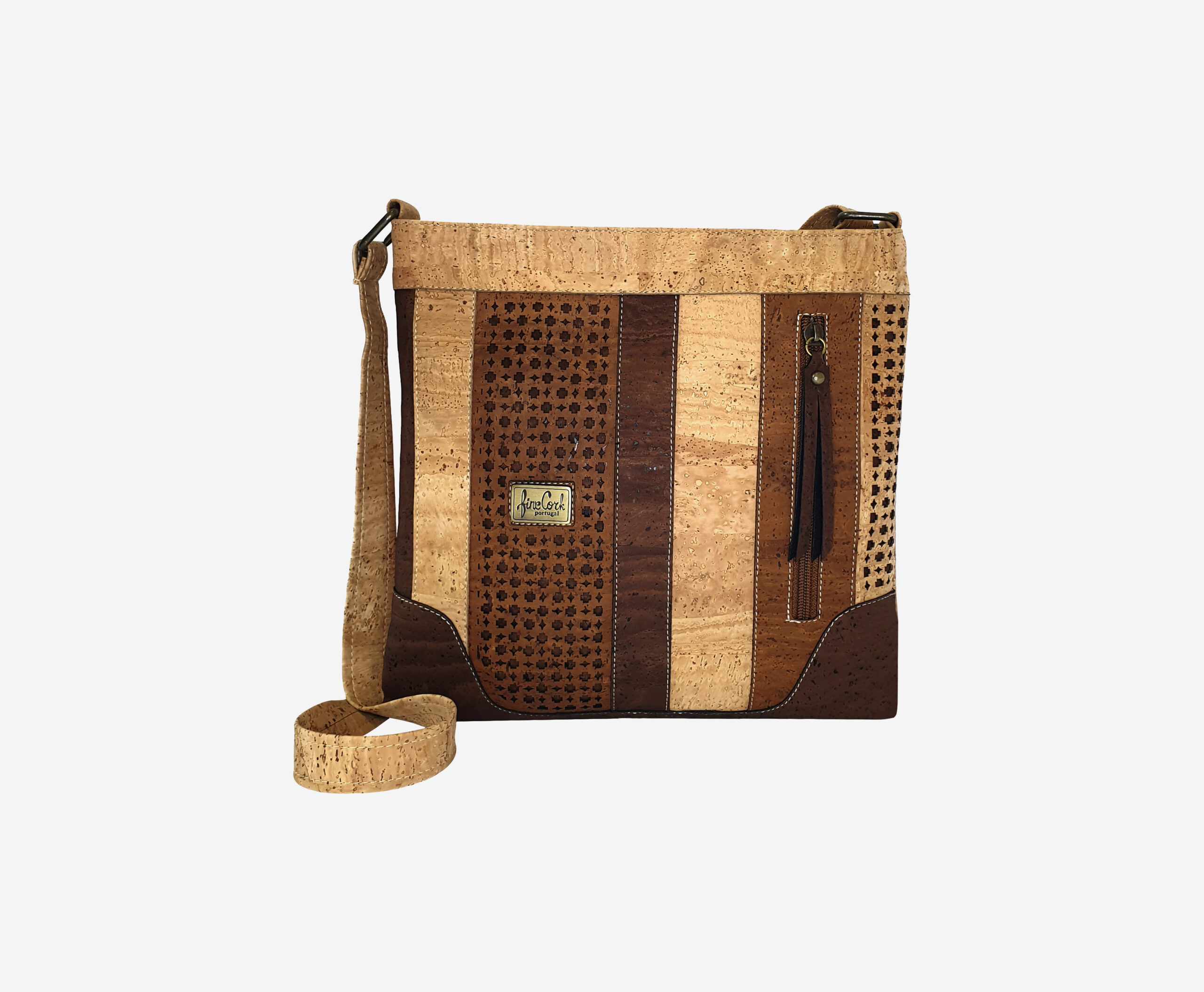 JA Natural Cork Tote Hand Bag Purse - Made in Portugal