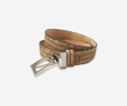 Reversible Belt Natural Cork and Bark Effect