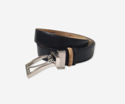 Reversible Belt Black Leather and Cork