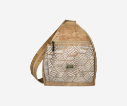 Perforated White Cork Backpack 2 in 1