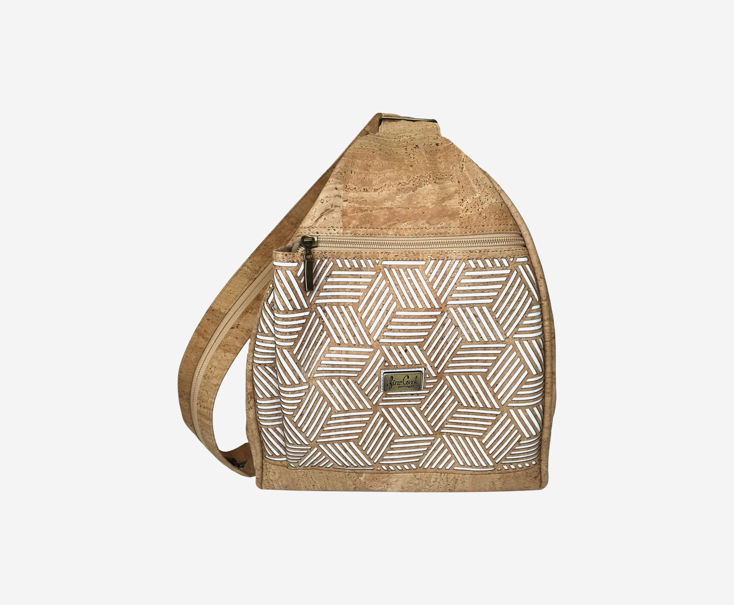 20211113_155844 Perforated White Cork Backpack 2 in 1