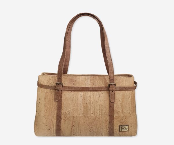 Large Cork Handbag with Two compartments 461C77