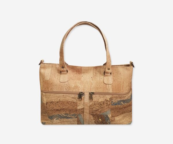 Natural Cork Handbag With Front Compartments R20