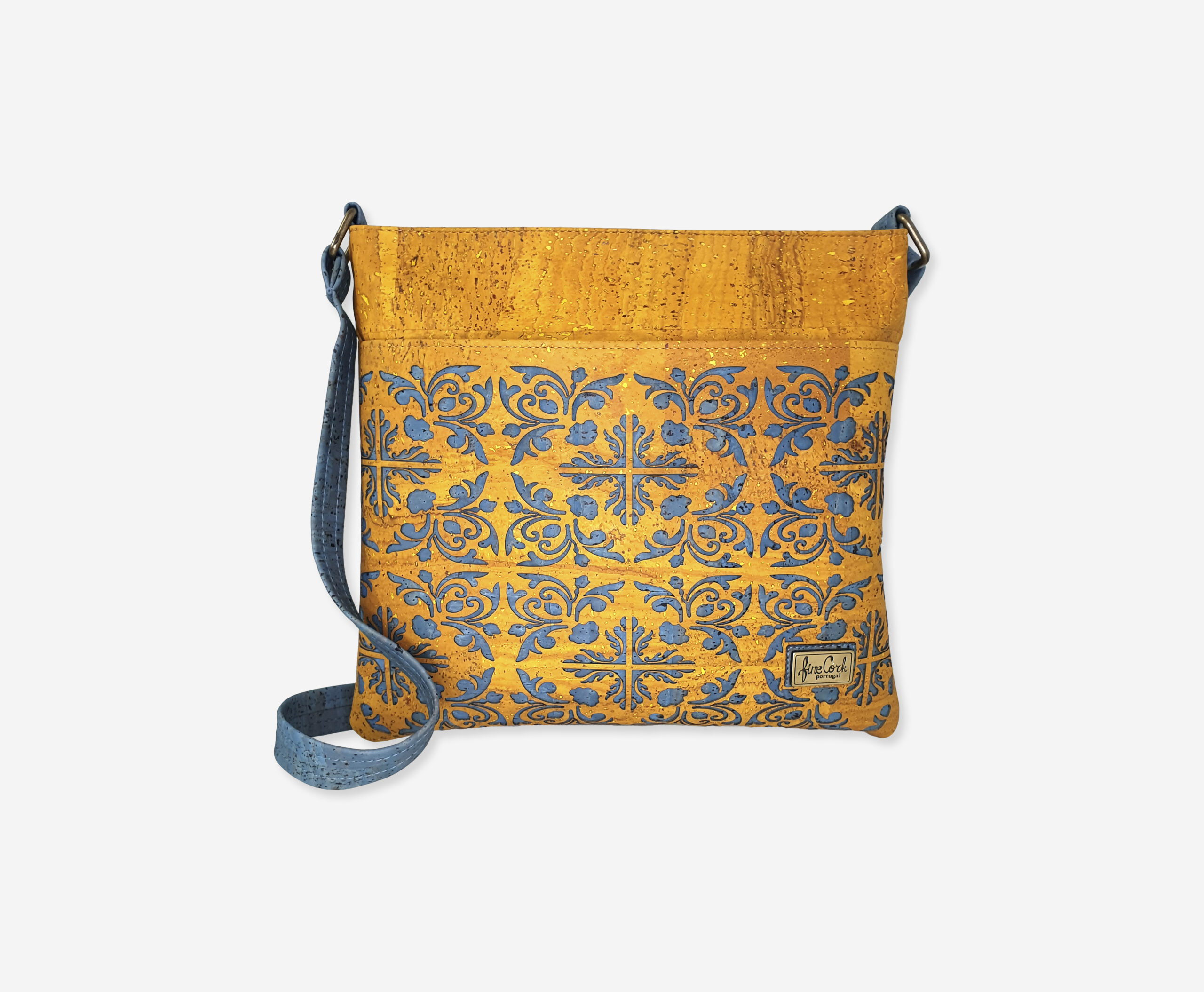 Cork Leaf Satchel, New Collection -Cork bag, black fabric, vegan bag, –  Grow From Nature