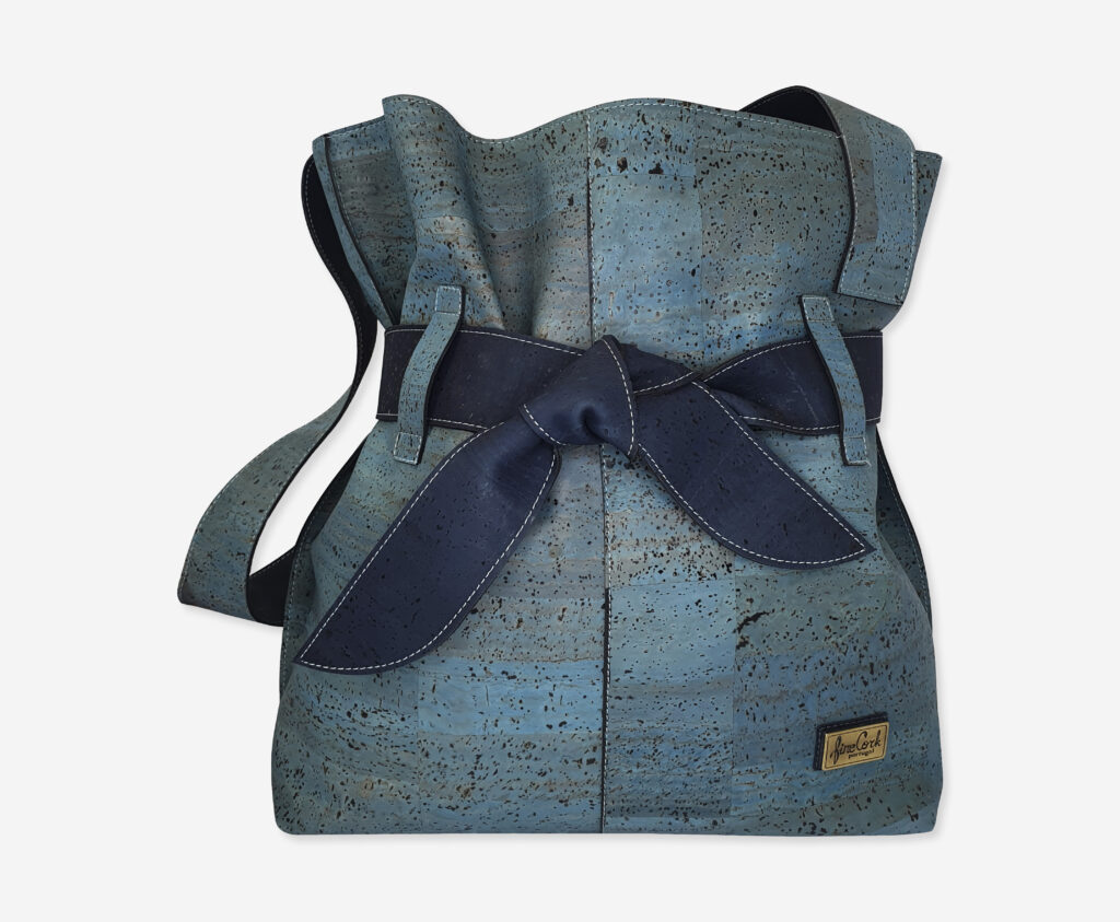 Large Blue Cork Shoulder Bag 1823