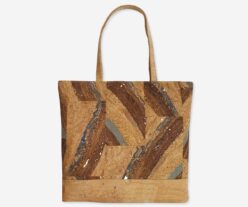 Cork Shopping Bag With Front Print Style “Gold Tree” 996