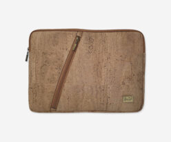Compact Light Brown Cork Sleeve For Laptop 23012