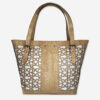 Large Perforated Cork Handbag 101