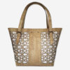 Large Perforated Cork Handbag 101