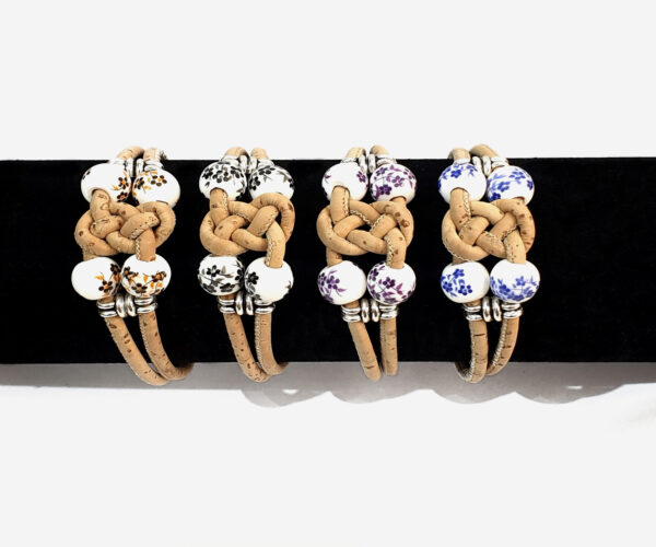 Vegan Handmade Bracelet With Ceramics Stones 24
