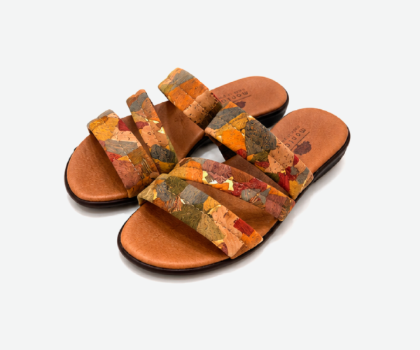 Marmore Cork Slippers Three Straps 308
