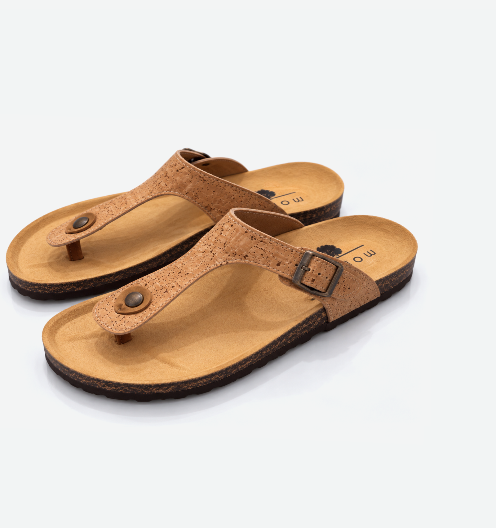 Men Cork Flat Slippers With Adjustable Strap 001 - Image 2