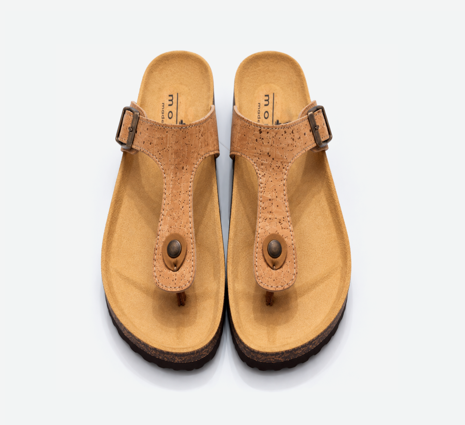 Men Cork Flat Slippers With Adjustable Strap 001 - Image 3