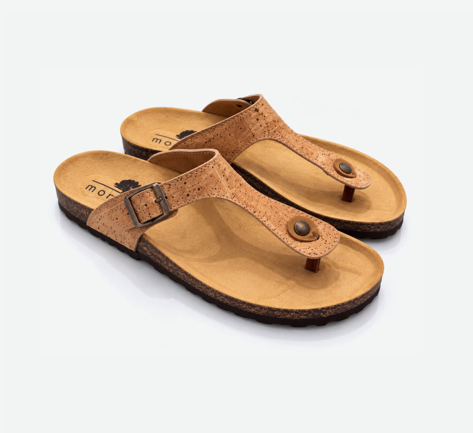 Men Cork Flat Slippers With Adjustable Strap 001 - Image 4