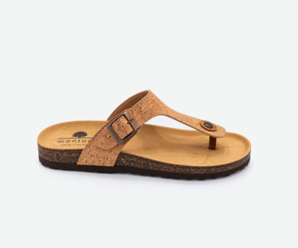 Cork Flat Slippers With Adjustable Strap 001