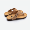 Gold Cork Flat Slippers With Adjustable Strap 001 - Thumbnail Image 5