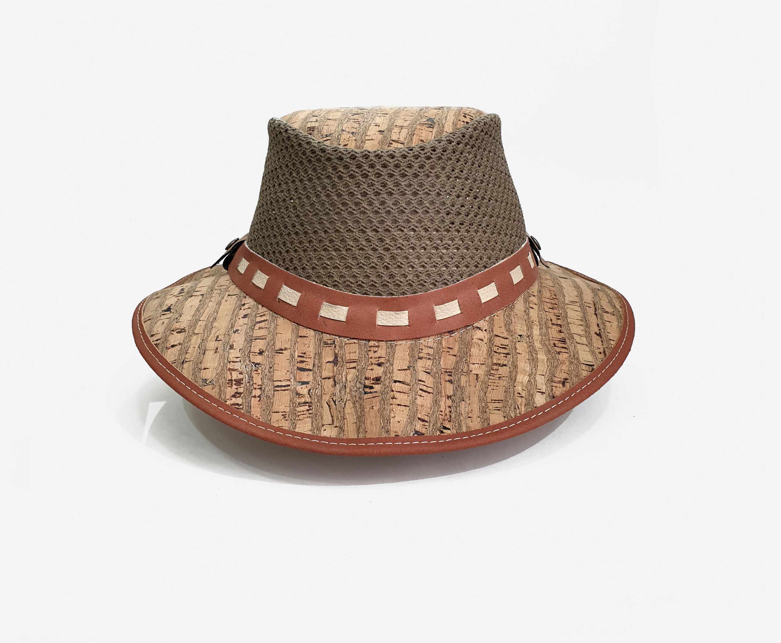 Men cork and genuine leather cowboy Hat 2-10
