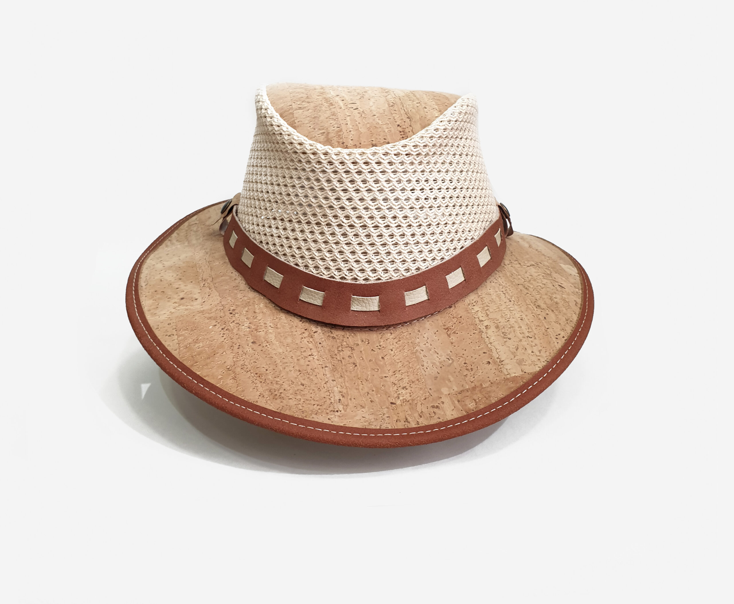 Men cork and genuine leather cowboy Hat 2-12