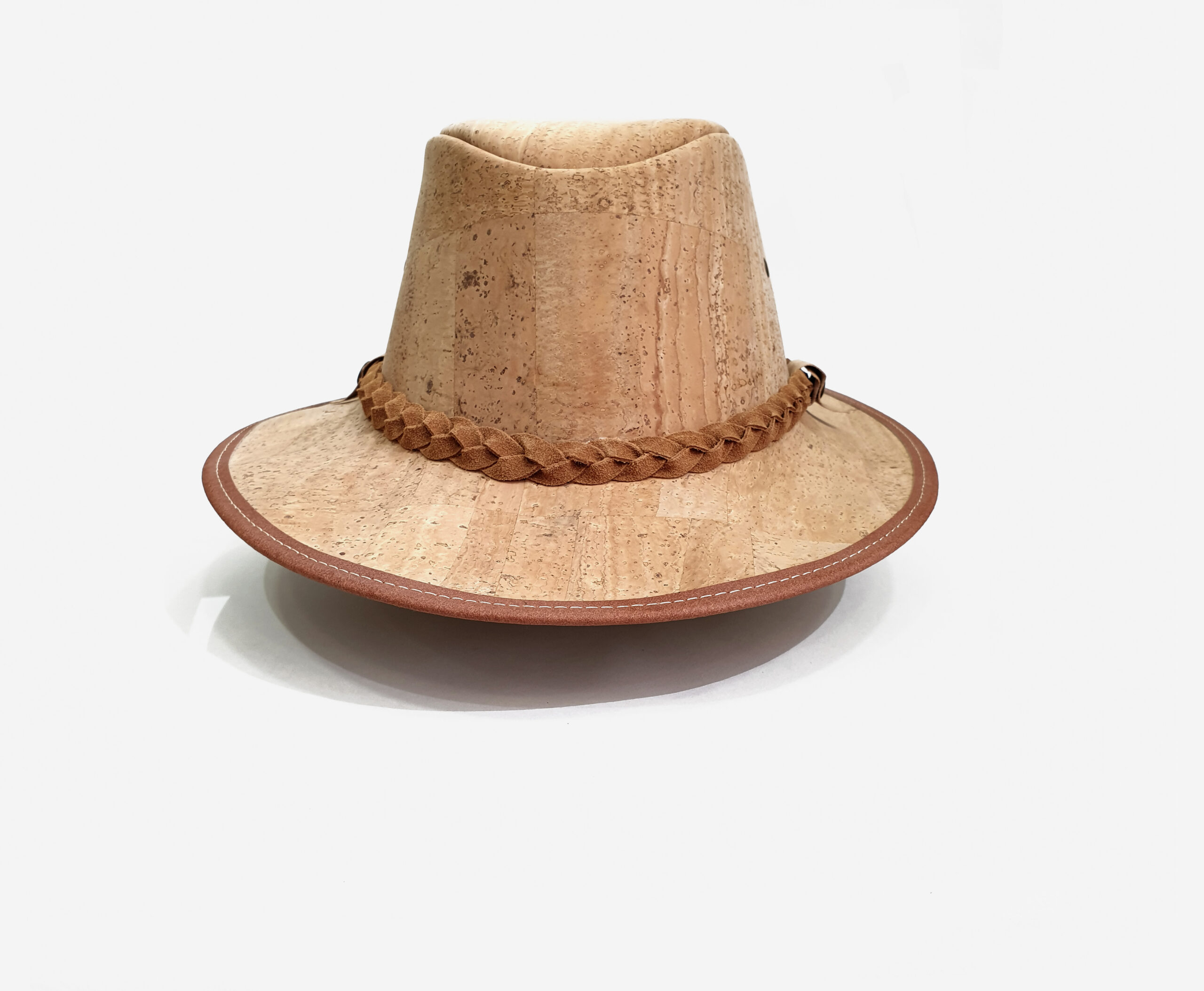 Men cork and genuine leather cowboy Hat 2-15