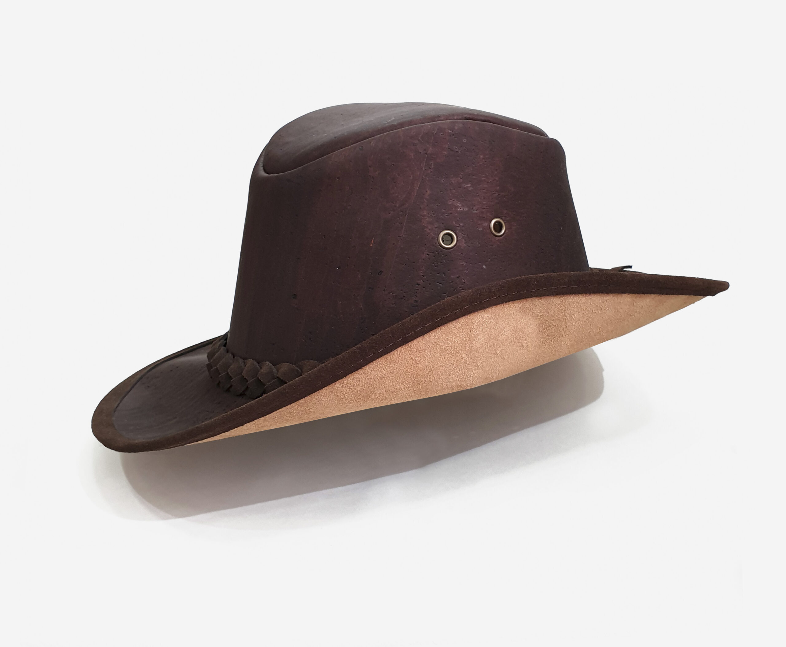 Men cork and genuine leather cowboy Hat 22222