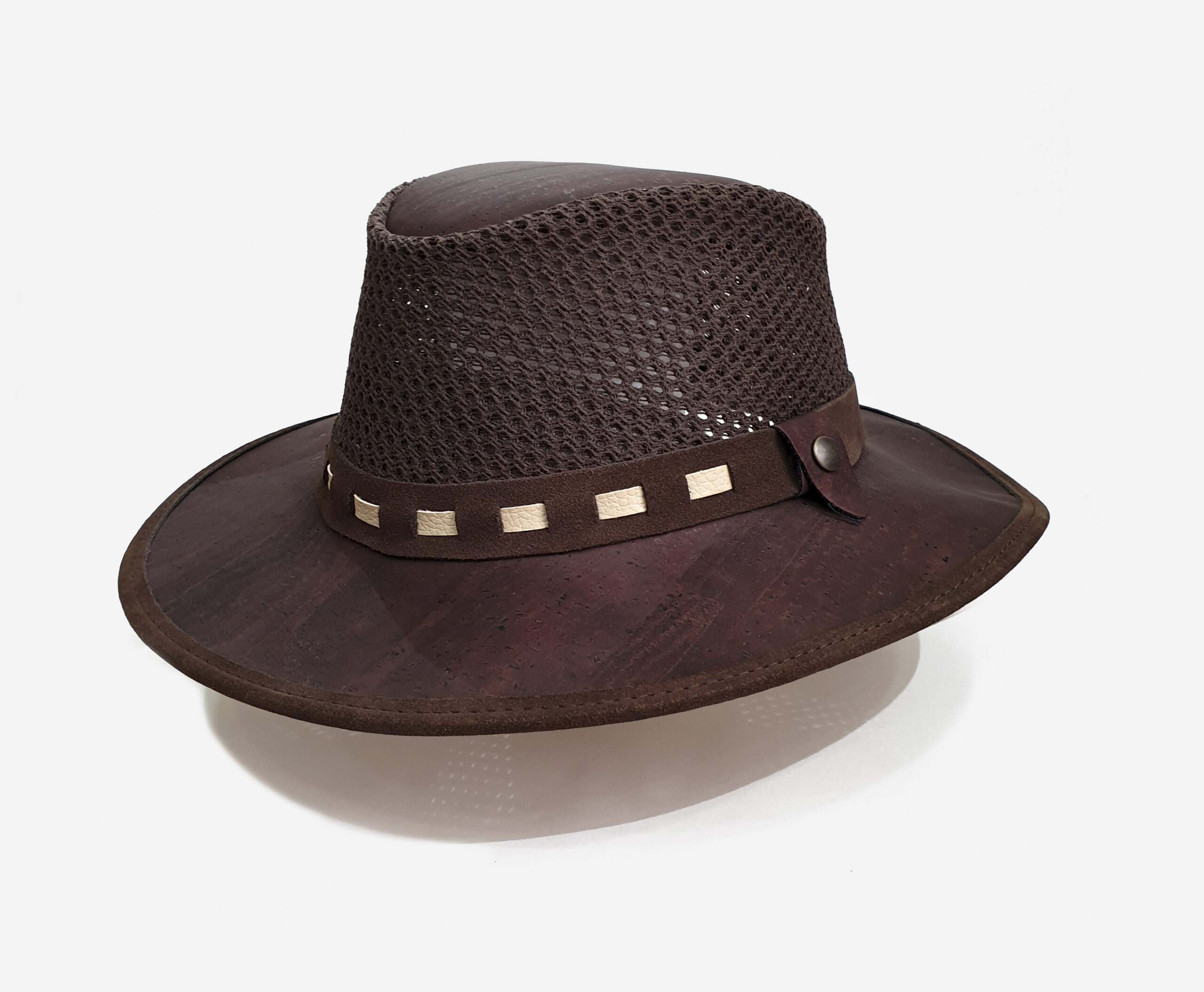 Men cork and genuine leather cowboy Hat
