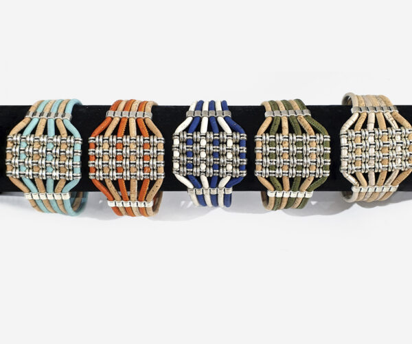 StylishColorful Cork Handmade Cork Bracelet