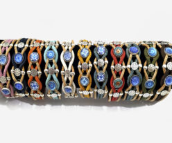 Colorful Handmade Cork Bracelet With Portuguese Print